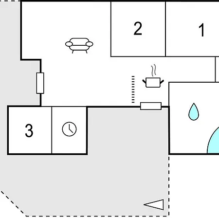 Дом отдыха Nice Home In Asaa With Kitchen Asa